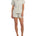 Women's Ivory Summer Dreaming Linen Shortie Pyjama Set | Magnolia Lounge Sleepwear Australia