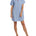 Women's Cornflower Summer Dreaming Linen Button Through Nightie | Magnolia Lounge Australia