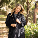 Deep Charcoal Shawl Collar Fleece Dressing Gown