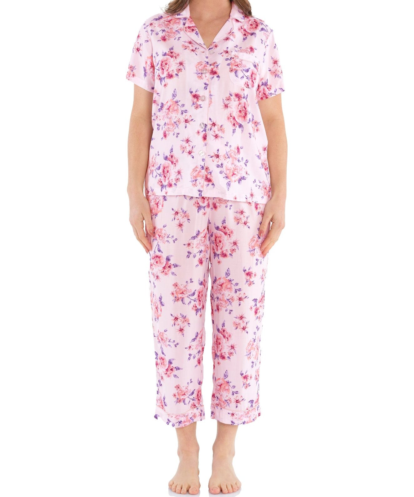 Kyoto Viscose ⅞ Pyjama Set | Women's Summer Pyjamas | Magnolia Lounge Australia