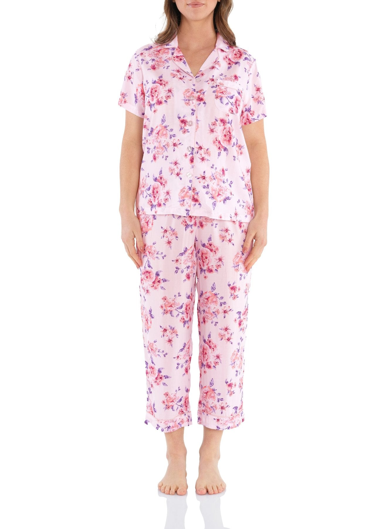 Kyoto Viscose ⅞ Pyjama Set | Women's Summer Pyjamas | Magnolia Lounge Australia