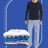 Men's Secret Knit Top and Poplin Pant Pyjama Set