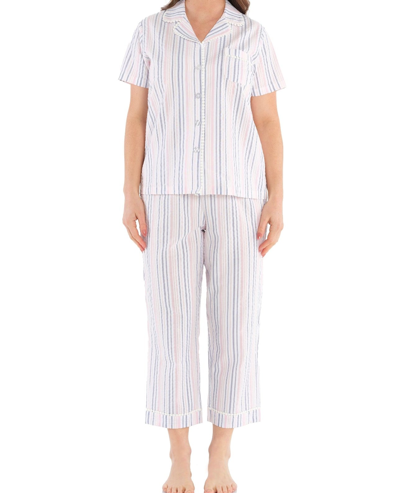 Nara Cotton ⅞ Pyjama Set - Women's Cotton Summer Pyjamas Australia