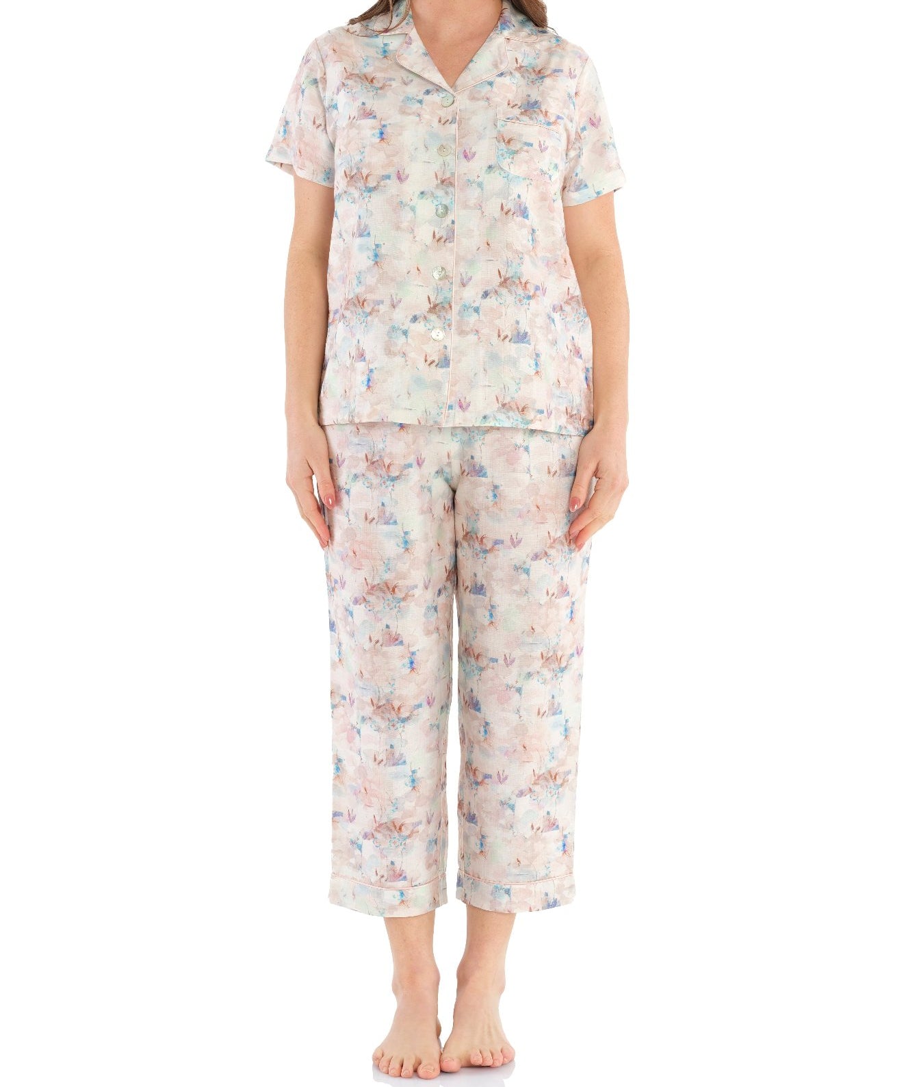 Tokyo Summer Pastel ⅞ Pyjama Set | Women's Lightweight Moisture-Wicking Pyjamas