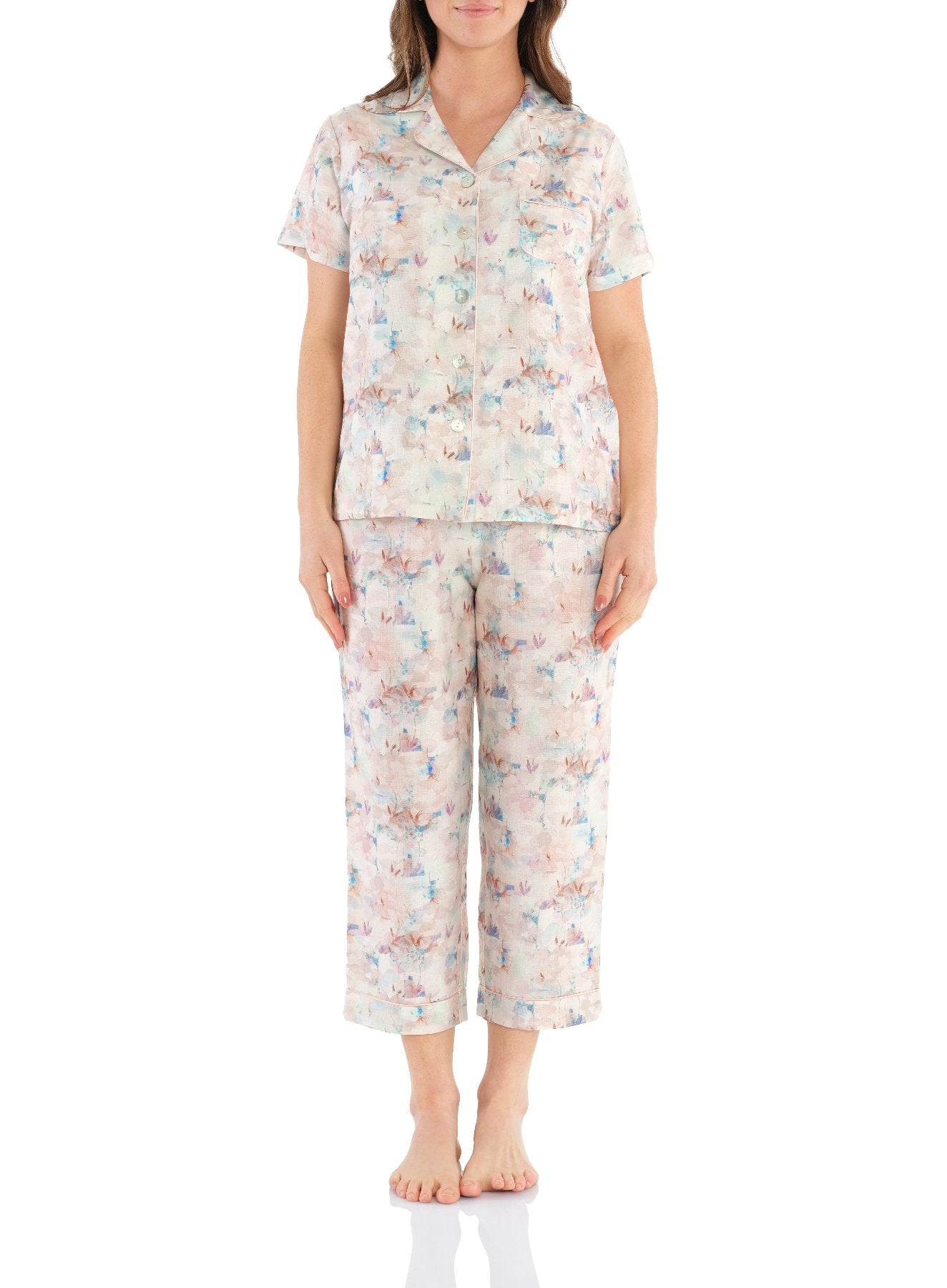 Tokyo Summer Pastel ⅞ Pyjama Set | Women's Lightweight Moisture-Wicking Pyjamas