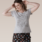 We're All Mad Here Tee and Pyjama Shorts Set