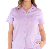 Wisteria Silky Cotton Sateen Shortie Pyjama Set