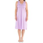 Wisteria Cotton Sateen Chemise -Women's Summer Cotton Nighties