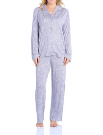 Dawn Paisley Bamboo Elastane Pyjama Set | Women's Winter Pyjamas |Magnolia Lounge Australia