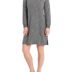 Starry Night Cotton Jersey Long Sleeve Nightie | Shop Womens Winter Nighties Australia | Magnolia Lounge Australia