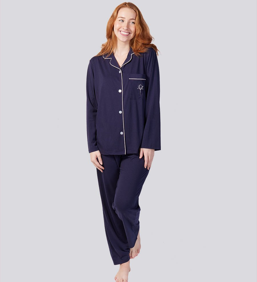 Magnolia Basics Classic Pyjama Set Magnolia Lounge