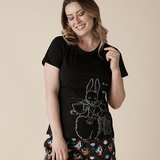 The Mad Hatter Tee with Shorts Pyjama Set