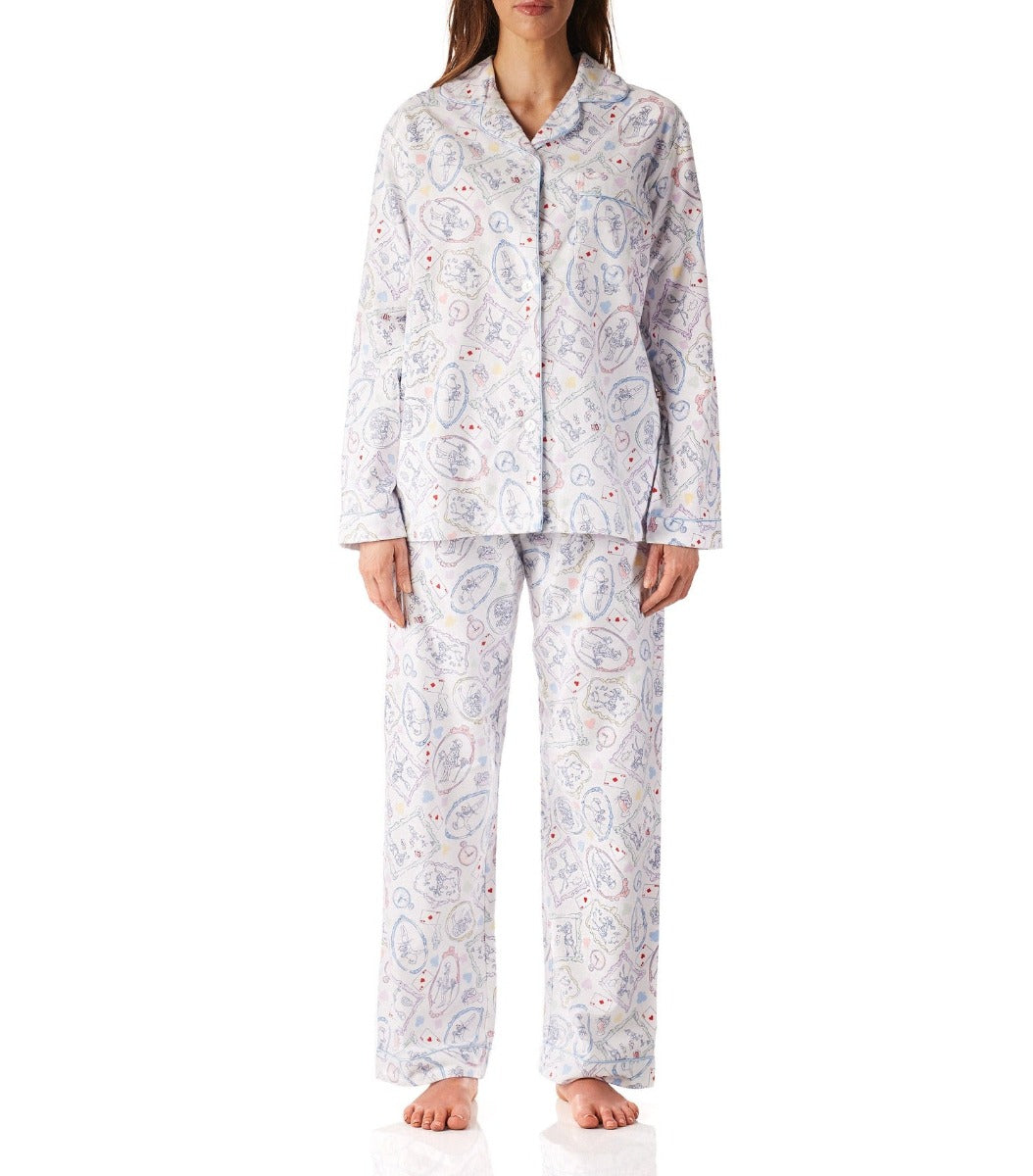 Women's Alice In Wonderland Flannelette Pyjama Set | Alice In ...