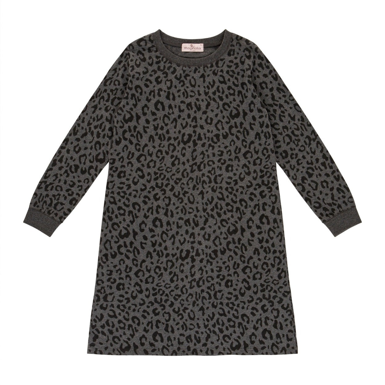 Samira Leopard Cotton Jersey Long Sleeve Nightie | Shop Womens