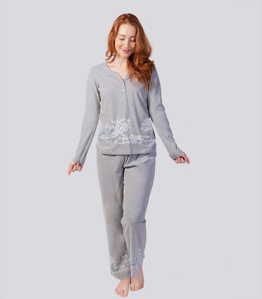 Sleeve henley shirt lounge sleepwear hot sale